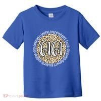 Gigi Cheetah Leopard Print Circle Love Patience Black Gift Toddler T-Shirt thumb 0