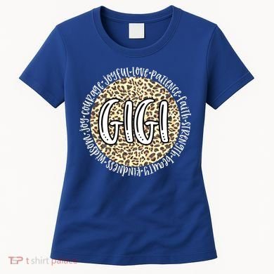 Gigi Cheetah Leopard Print Circle Love Patience Black Gift Women's T-Shirt