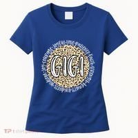 Gigi Cheetah Leopard Print Circle Love Patience Black Gift Women's T-Shirt thumb 0