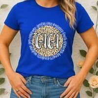 Gigi Cheetah Leopard Print Circle Love Patience Black Gift Women's T-Shirt thumb 2