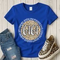 Gigi Cheetah Leopard Print Circle Love Patience Black Gift Women's T-Shirt thumb 3