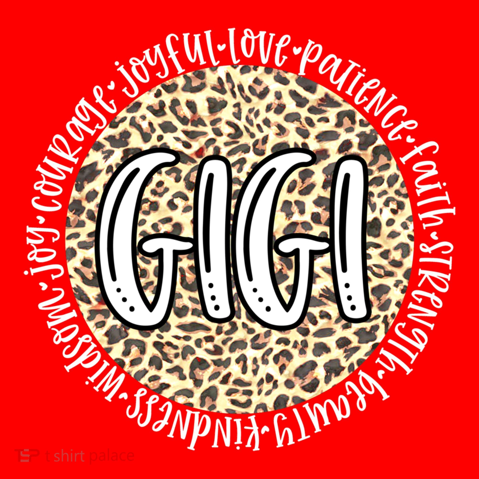 Gigi Cheetah Leopard Print Circle Love Patience Black Gift Santa Hat