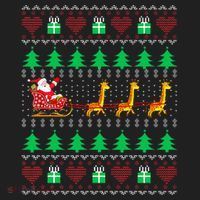 Giraffe Christmas Light Ugly Sweater Giraffe Lover Xmas Gift Women's Sweatshirt thumb 2