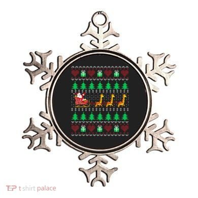 Giraffe Christmas Light Ugly Sweater Giraffe Lover Xmas Gift Ornament
