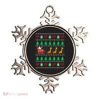 Giraffe Christmas Light Ugly Sweater Giraffe Lover Xmas Gift Ornament thumb 0