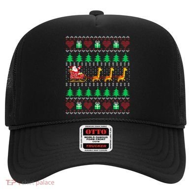 Giraffe Christmas Light Ugly Sweater Giraffe Lover Xmas Gift Hat