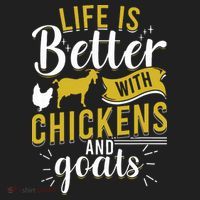 Goats Chickens Life Is Better Funny Farmer Humor Ranch Comfort Colors Boxy T-Shirt thumb 3