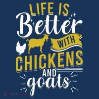 Goats Chickens Life Is Better Funny Farmer Humor Ranch Women's Hoodie thumb 2
