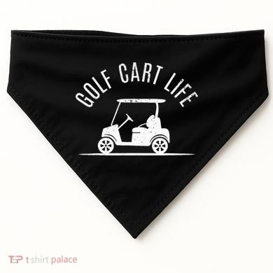 Golf Cart Life Funny Golf USA-Made Doggie Bandana