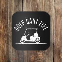 Golf Cart Life Funny Golf Coaster thumb 0