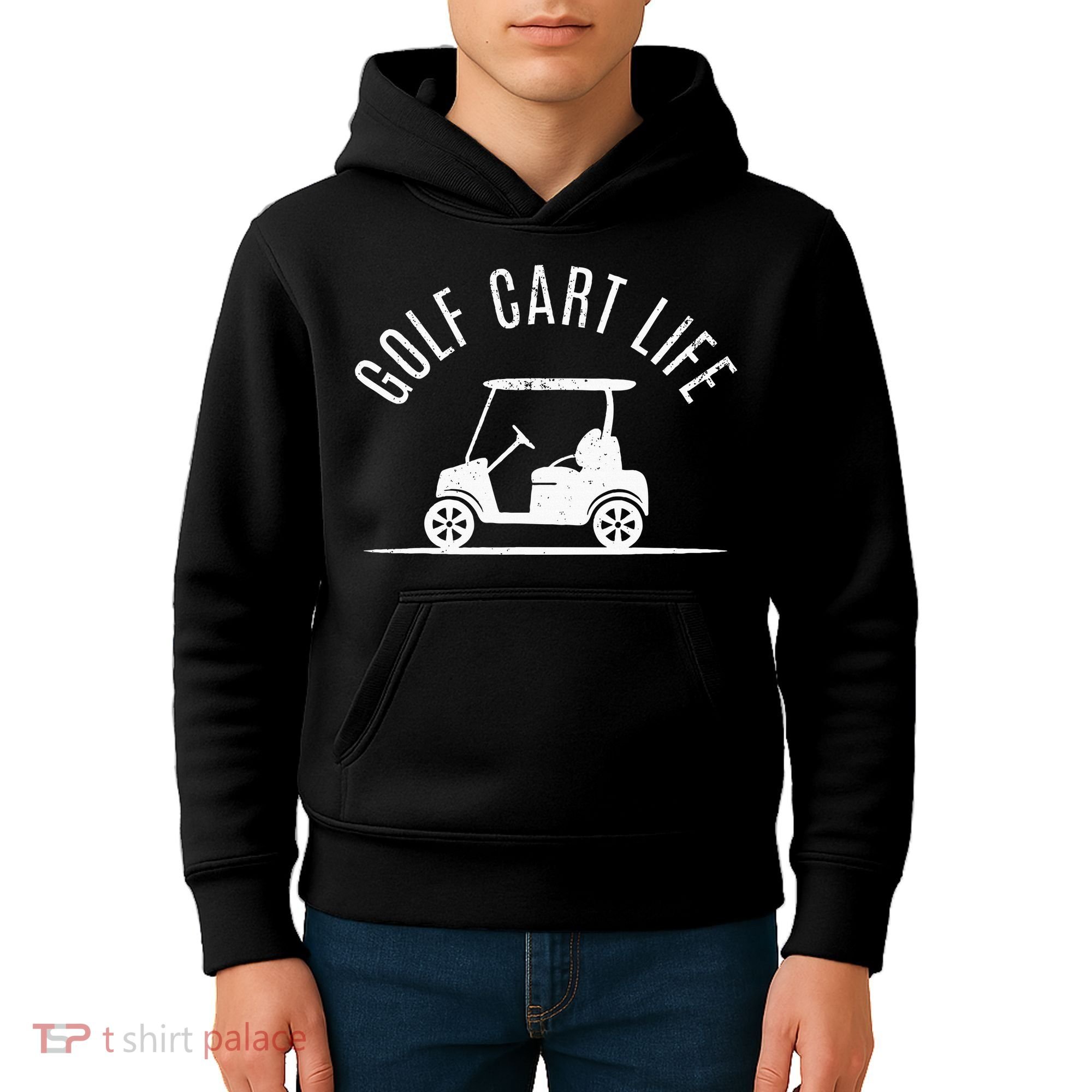 Golf Cart Life Funny Golf Kids Hoodie