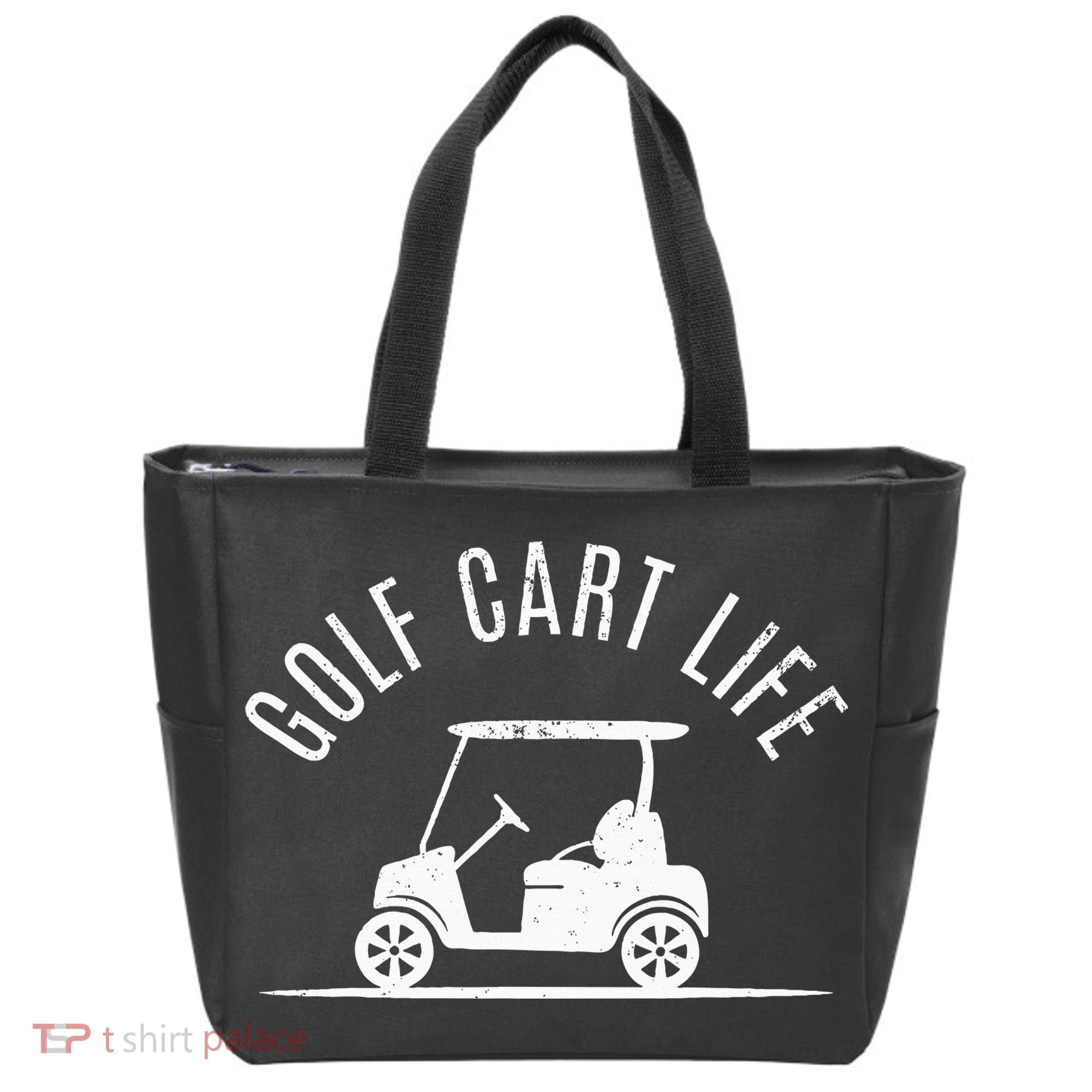 Golf Cart Life Funny Golf Tote Bag