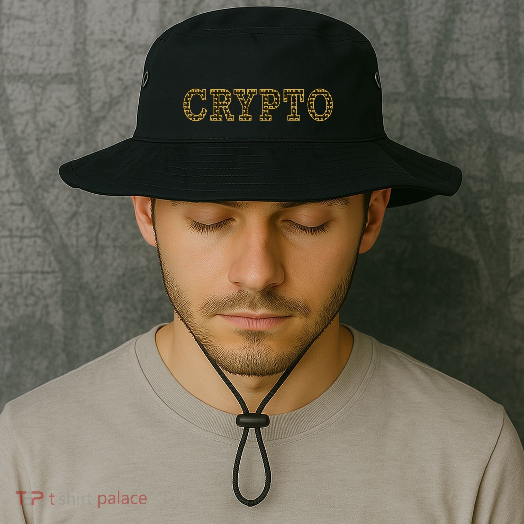 Golden Crypto Logo Limited Edition Bucket Hat