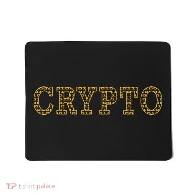Golden Crypto Logo Limited Edition Mousepad