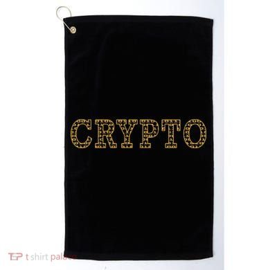 Golden Crypto Logo Limited Edition Golf Towel