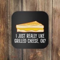 Grilled Cheese Lover I Just Really Like Grilled Cheese Coaster thumb 0