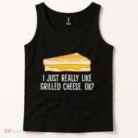 Grilled Cheese Lover I Just Really Like Grilled Cheese Tank Top thumb 2