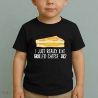 Grilled Cheese Lover I Just Really Like Grilled Cheese Toddler T-Shirt thumb 2