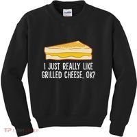Grilled Cheese Lover I Just Really Like Grilled Cheese Kids Sweatshirt thumb 0