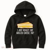 Grilled Cheese Lover I Just Really Like Grilled Cheese Kids Hoodie thumb 0