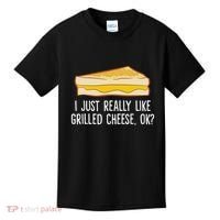 Grilled Cheese Lover I Just Really Like Grilled Cheese Kids T-Shirt thumb 0