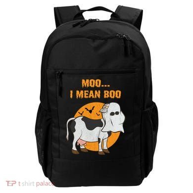 Ghost Cow Moo I Mean Boo Gift Backpack