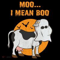 Ghost Cow Moo I Mean Boo Gift Coffee Mug thumb 5
