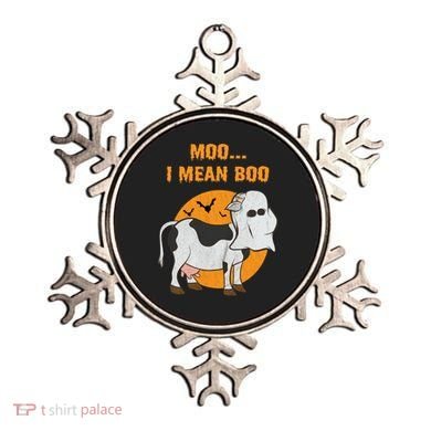 Ghost Cow Moo I Mean Boo Gift Ornament
