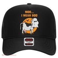 Ghost Cow Moo I Mean Boo Gift Hat thumb 0