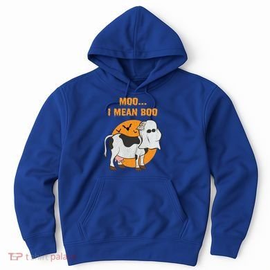 Ghost Cow Moo I Mean Boo Gift Hoodie