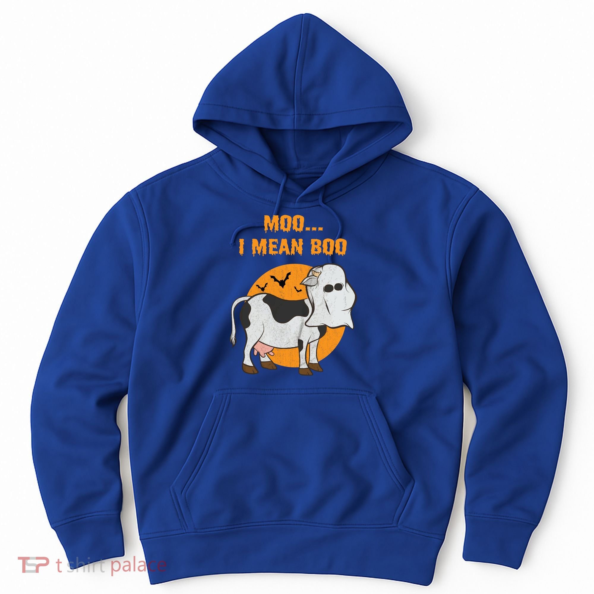 Ghost Cow Moo I Mean Boo Gift Hoodie