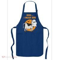 Ghost Cow Moo I Mean Boo Gift Apron thumb 0