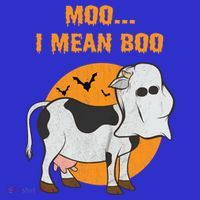 Ghost Cow Moo I Mean Boo Gift Apron thumb 3