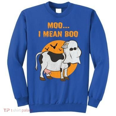 Ghost Cow Moo I Mean Boo Gift Sweatshirt