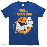 Ghost Cow Moo I Mean Boo Gift T-Shirt thumb 0
