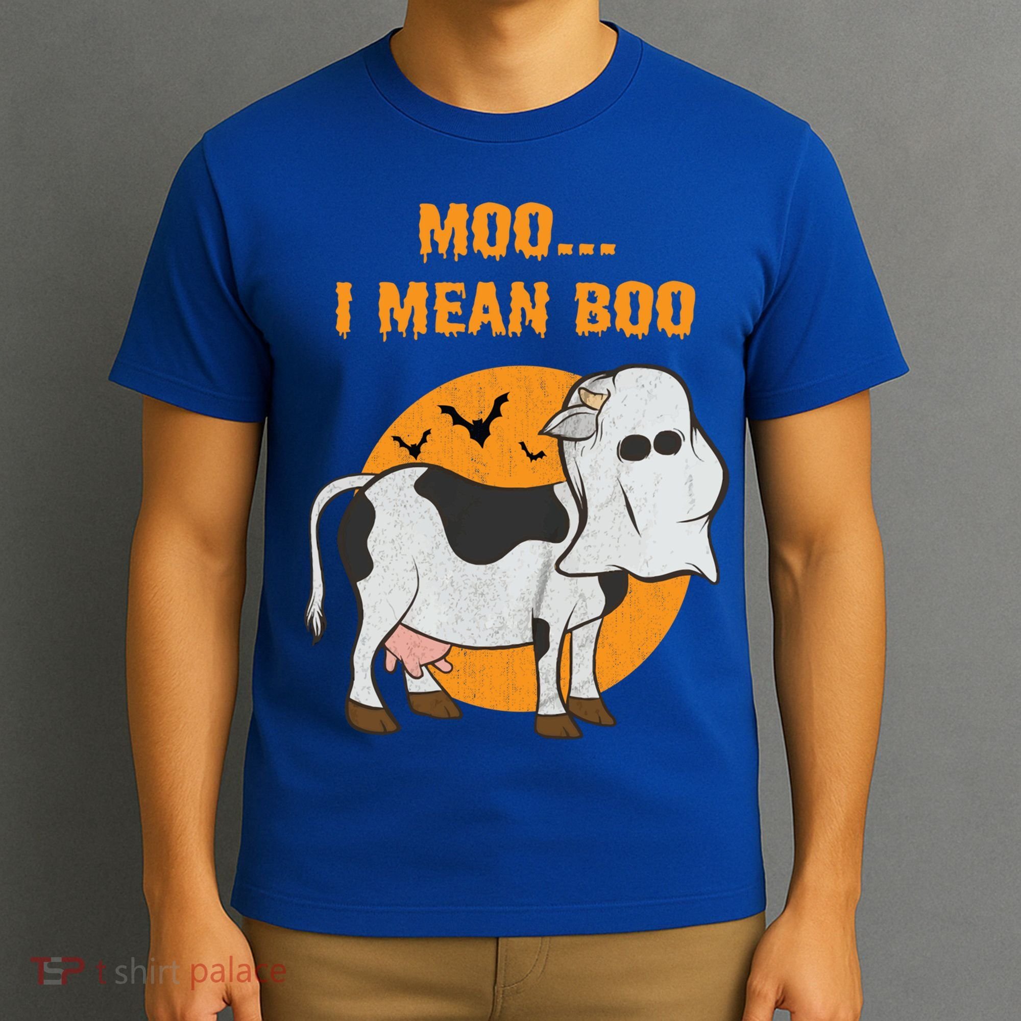 Ghost Cow Moo I Mean Boo Gift T-Shirt