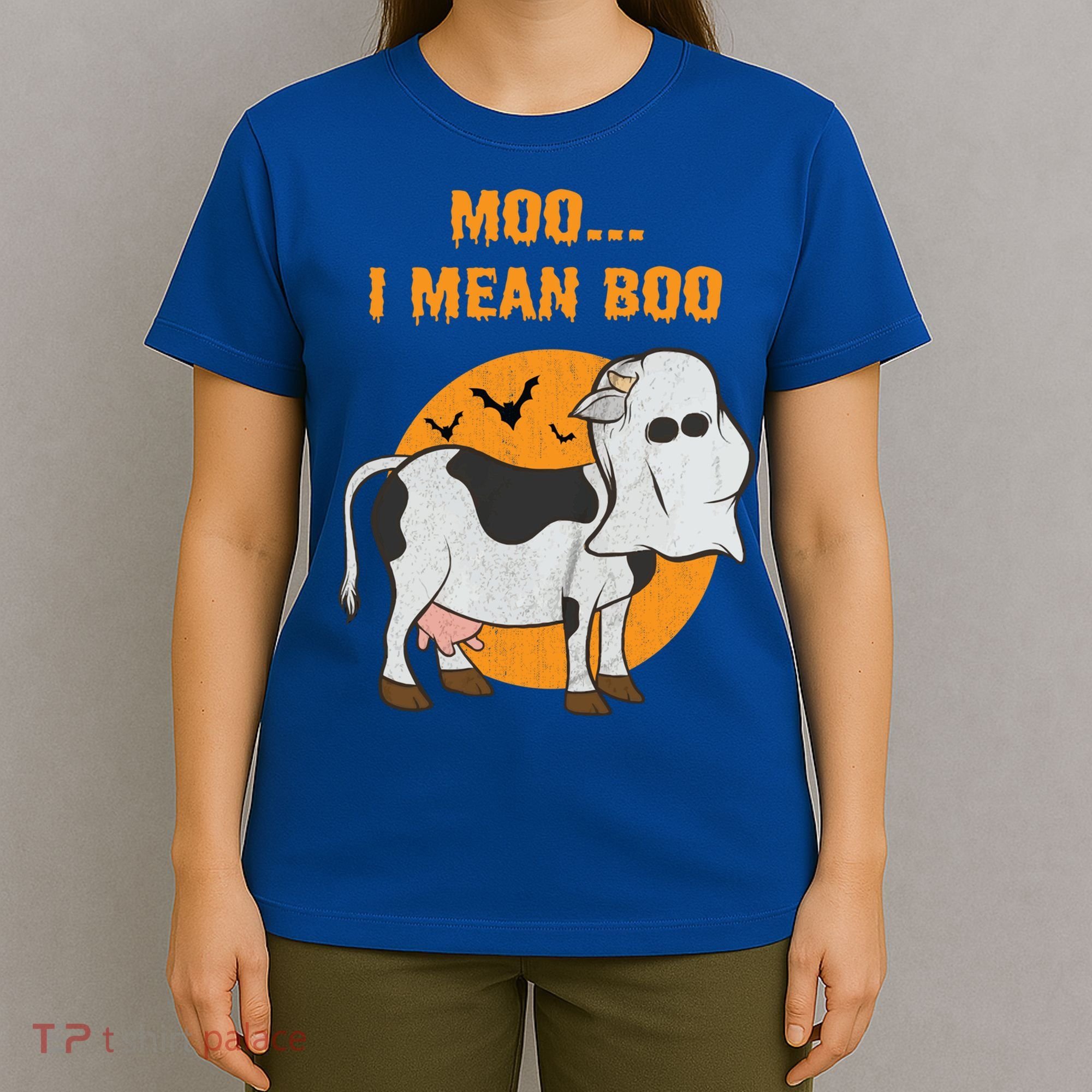 Ghost Cow Moo I Mean Boo Gift T-Shirt