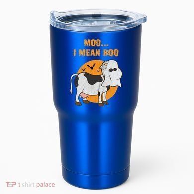 Ghost Cow Moo I Mean Boo Gift Tumbler