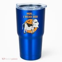 Ghost Cow Moo I Mean Boo Gift Tumbler thumb 0