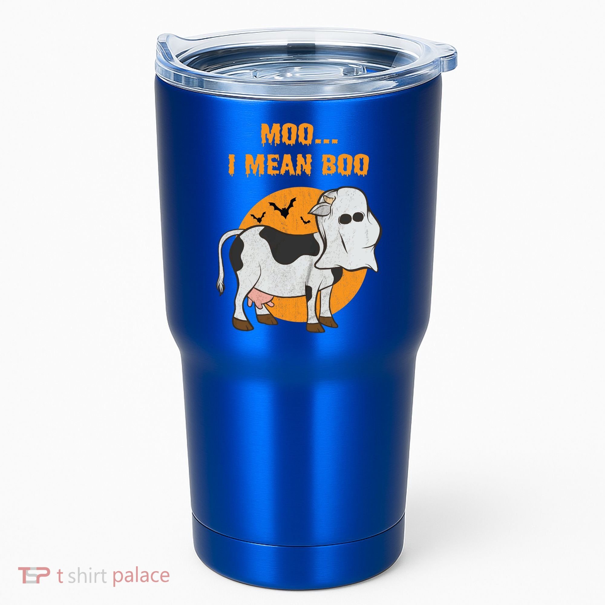 Ghost Cow Moo I Mean Boo Gift Tumbler