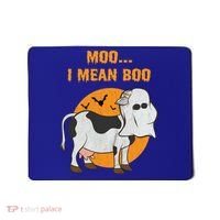 Ghost Cow Moo I Mean Boo Gift Mousepad thumb 0