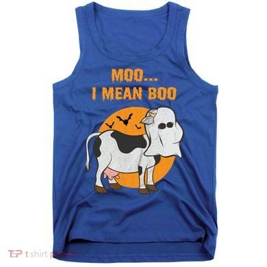 Ghost Cow Moo I Mean Boo Gift Tank Top