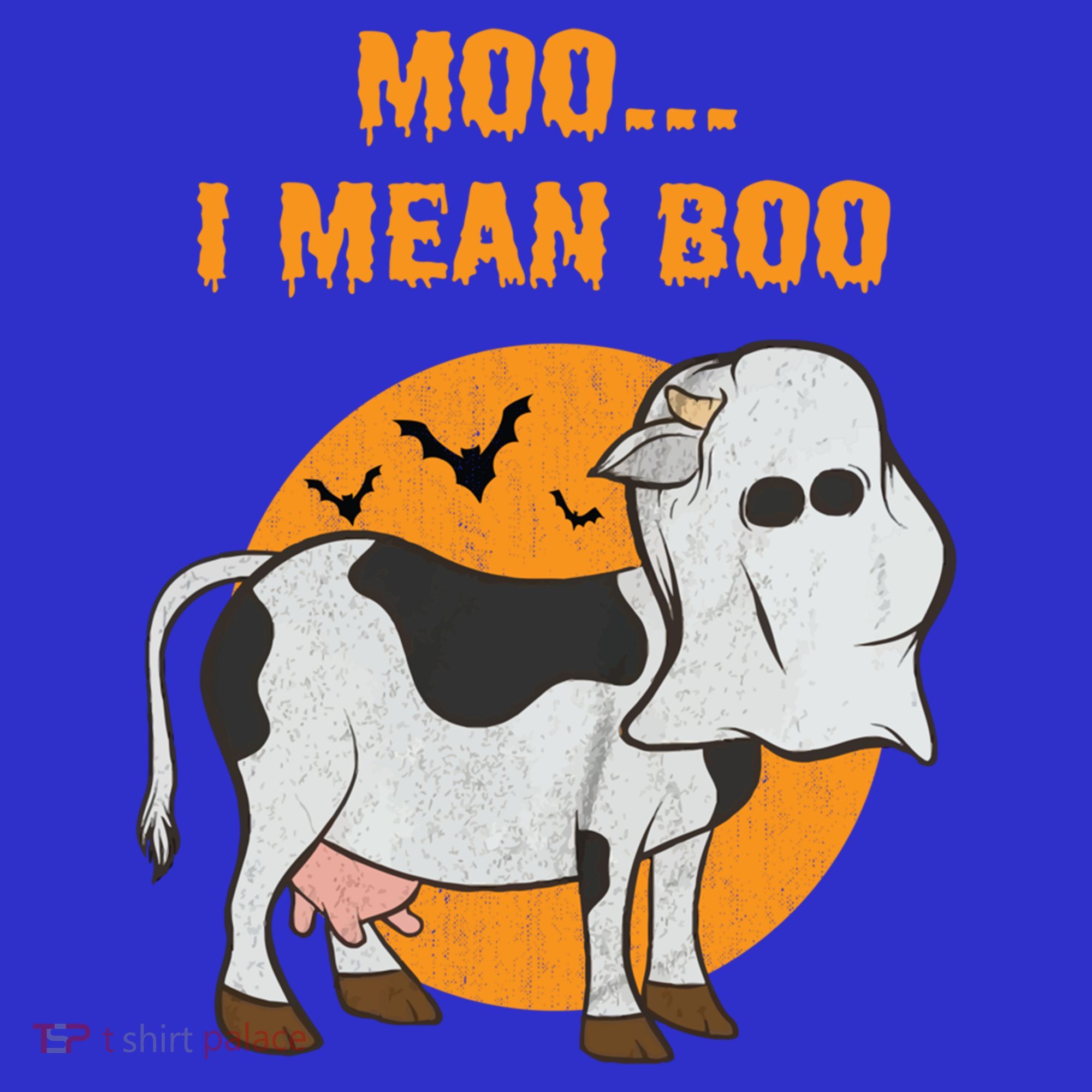 Ghost Cow Moo I Mean Boo Gift Toddler T-Shirt
