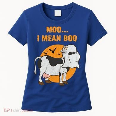 Ghost Cow Moo I Mean Boo Gift Women's T-Shirt