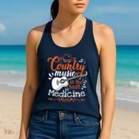 Guitar Country Music Lover Women's Tank Top thumb 2