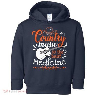 Guitar Country Music Lover Toddler Hoodie