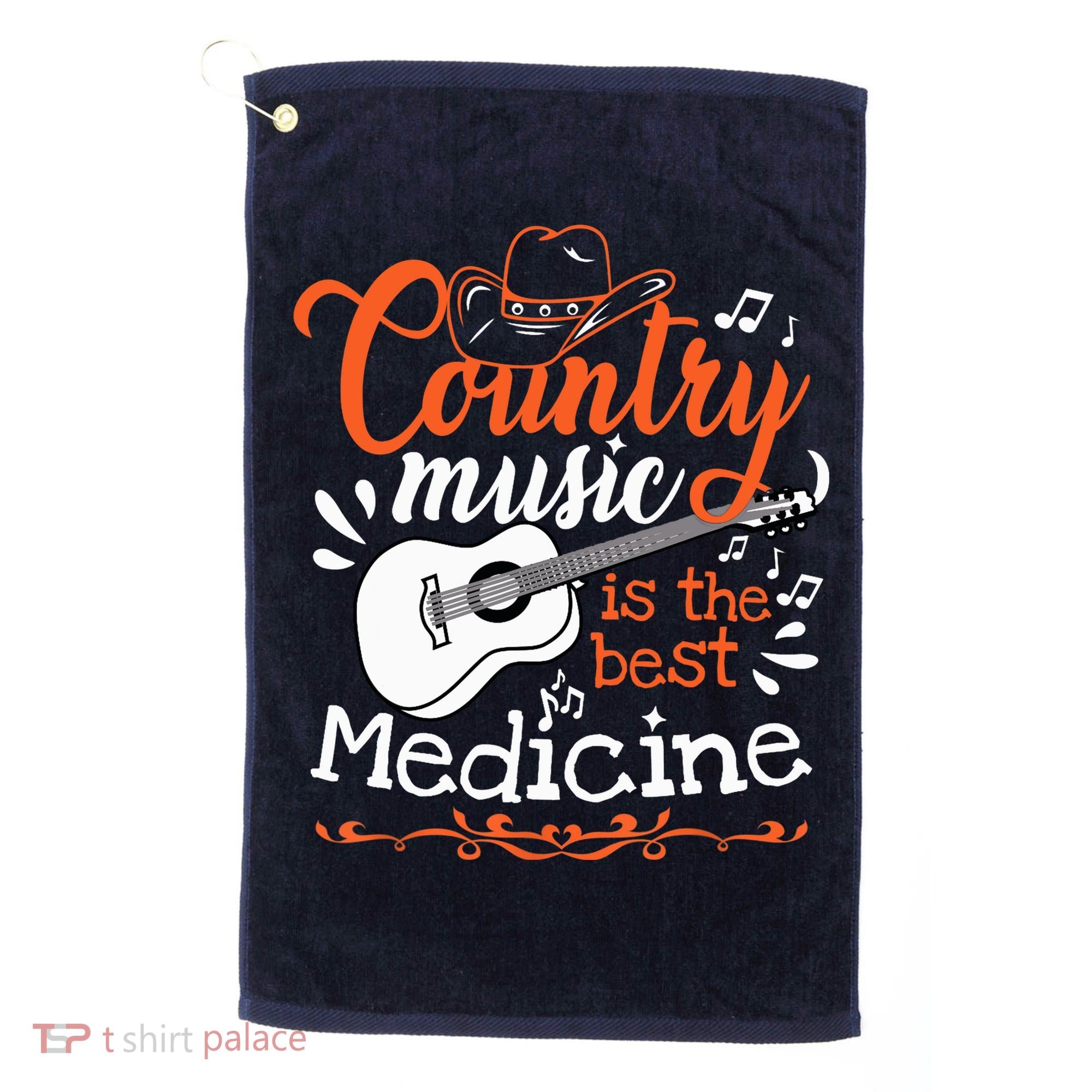 Guitar Country Music Lover Golf Towel