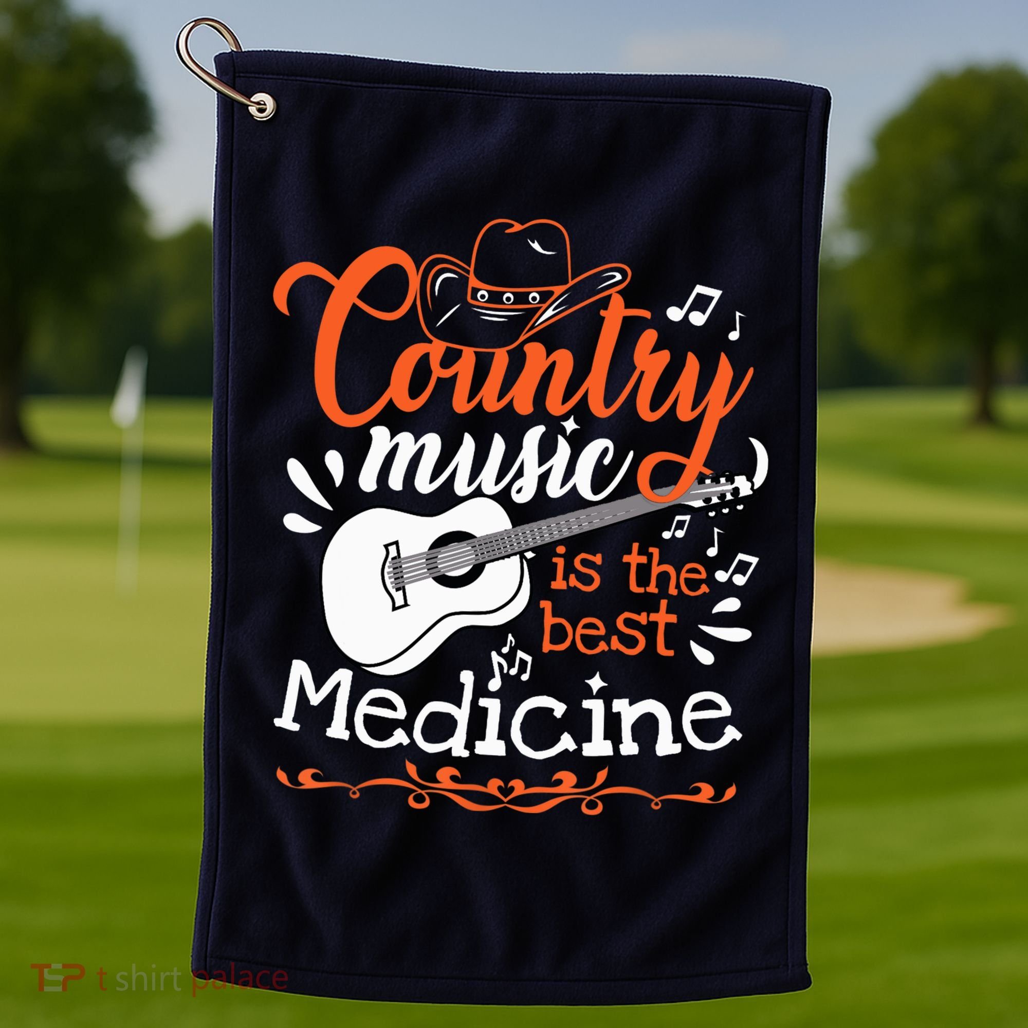 Guitar Country Music Lover Golf Towel