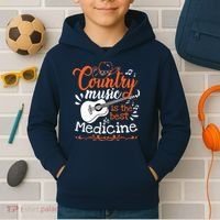 Guitar Country Music Lover Kids Hoodie thumb 2
