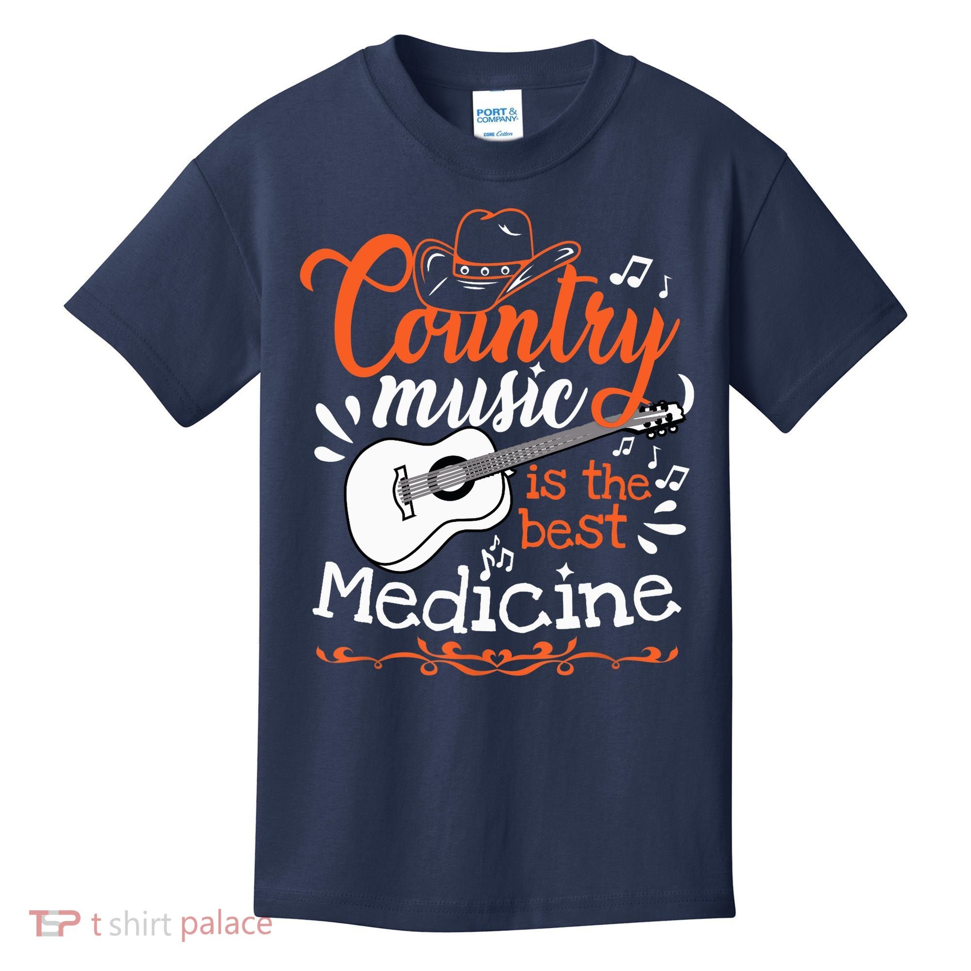 Guitar Country Music Lover Kids T-Shirt